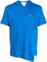 Comme Des Garçons Shirt x Lacoste asymmetrisch T-shirt Blauw - Thumbnail 1