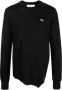 Comme Des Garçons Shirt x Lacoste trui met geborduurd logo Zwart - Thumbnail 1
