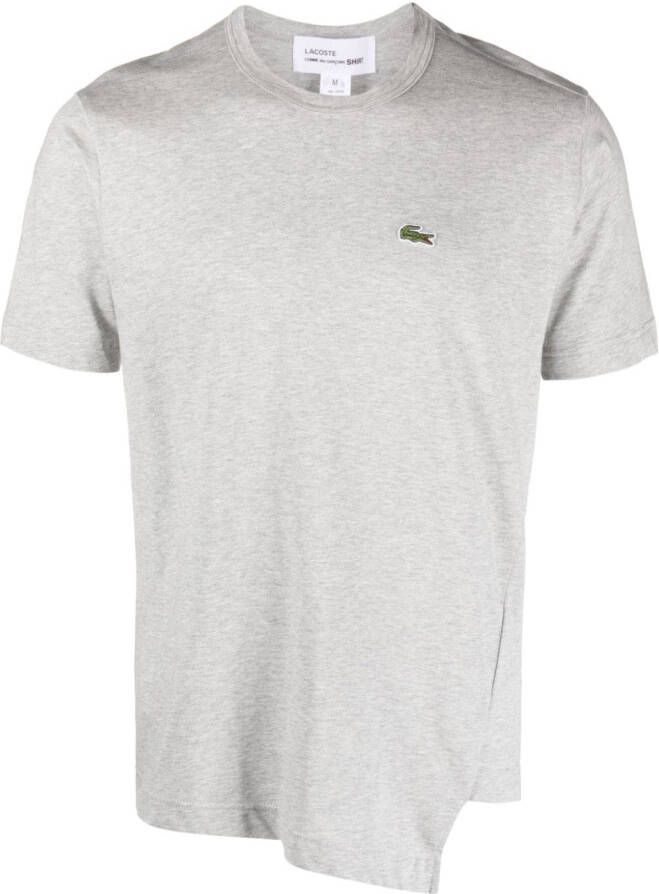 Comme Des Garçons Shirt x Lacoste T-shirt met logopatch Grijs