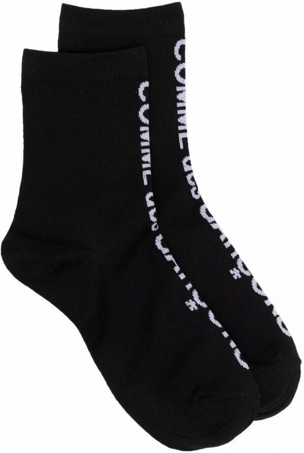 Comme Des Garçons Sokken met logoprint Zwart