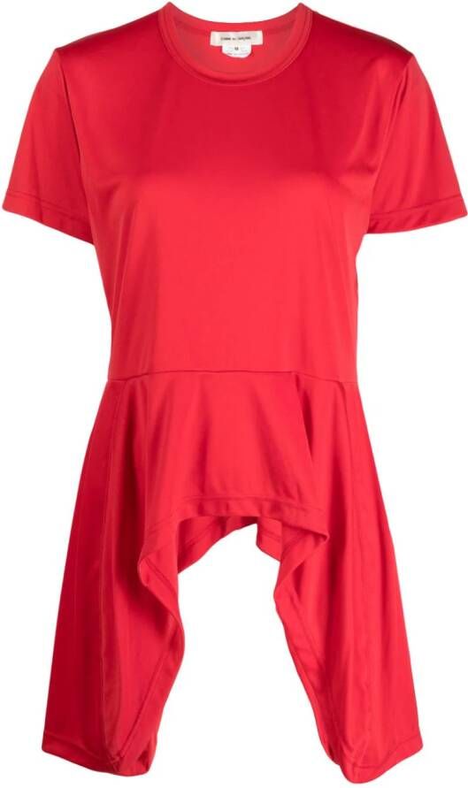 Comme Des Garçons T-shirt met vlakken Rood