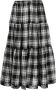 Comme des Garçons TAO Geruite midi-rok Zwart - Thumbnail 1