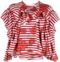 Comme des Garçons TAO x Shun Sudo T-shirt met bloemenprint Rood - Thumbnail 1