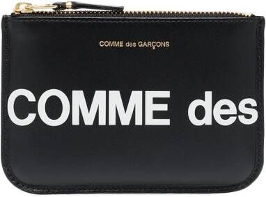 Comme Des Garçons Wallet Portemonnee met logoprint Zwart