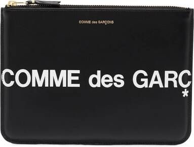 Comme Des Garçons Wallet Buidel met logoprint Zwart