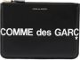 Comme Des Garçons Wallet Buidel met logoprint Zwart - Thumbnail 1