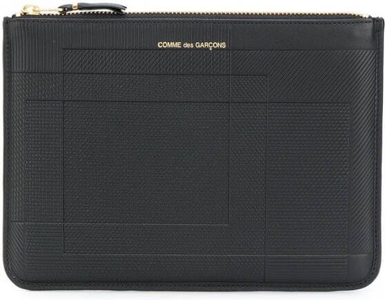 Comme Des Garçons Wallet Clutch met rits Zwart