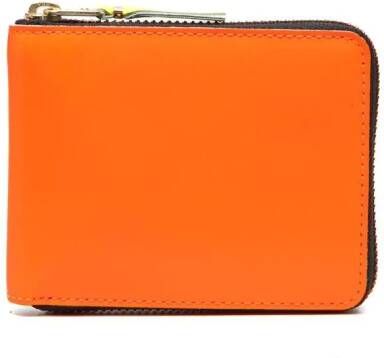 Comme Des Garçons Wallet Portemonnee met colourblocking Oranje