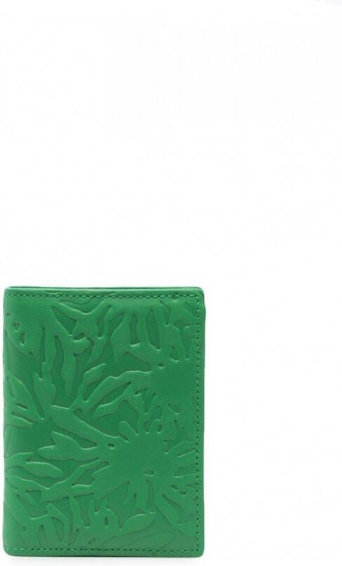 Comme Des Garçons Wallet Leren portemonnee Groen
