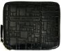 Comme Des Garçons Wallet 'Embossed Logo' purse Zwart - Thumbnail 1