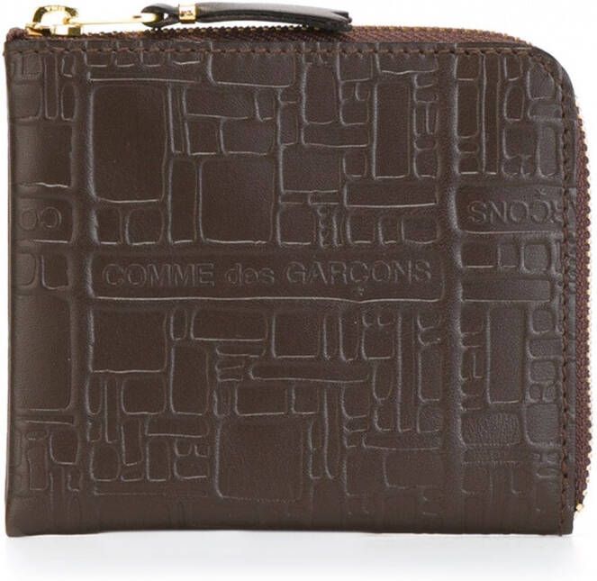 Comme Des Garçons Wallet 'Embossed Logo' wallet Bruin