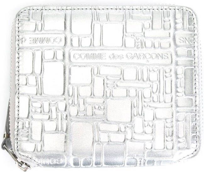 Comme Des Garçons Wallet 'Embossed Logo' wallet Grijs