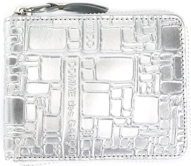 Comme Des Garçons Wallet 'Embossed Logo' wallet Grijs