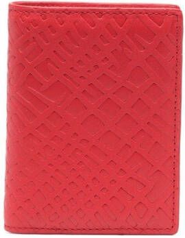 Comme Des Garçons Wallet Leren portemonnee Rood