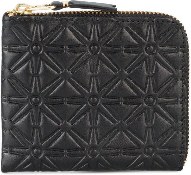 Comme Des Garçons Wallet embossed wallet Zwart