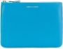Comme Des Garçons Wallet geritste etui voor munten Blauw - Thumbnail 1