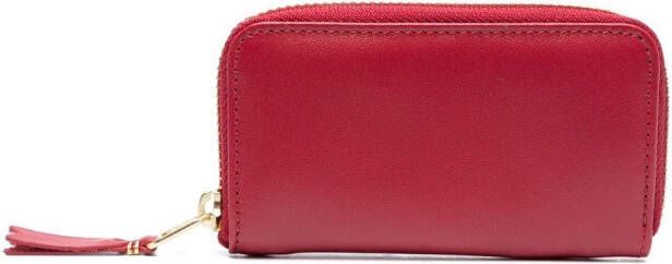 Comme Des Garçons Wallet Leren portemonnee Rood