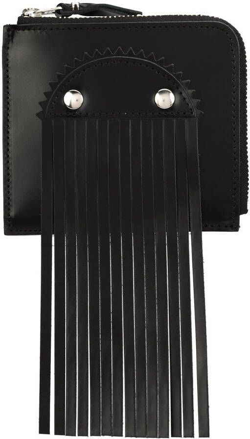 Comme Des Garçons Wallet omzoomde kaarthouder Zwart