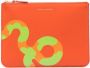Comme Des Garçons Wallet Pasjeshouder met slangenprint Oranje - Thumbnail 1