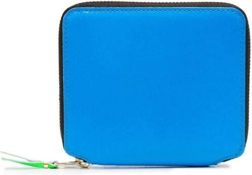 Comme Des Garçons Wallet Portemonnee met colourblocking Blauw