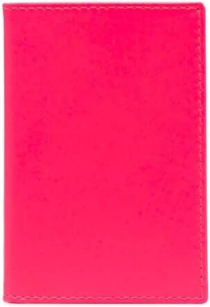 Comme Des Garçons Wallet Portemonnee met colourblocking Roze