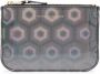 Comme Des Garçons Wallet Portemonnee met geometrische rits Zwart - Thumbnail 1