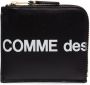 Comme Des Garçons Wallet Huge portemonnee met logo Zwart - Thumbnail 1