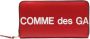 Comme Des Garçons Wallet Continental portemonnee met logo Rood - Thumbnail 1