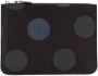 Comme Des Garçons Wallet Portemonnee met polka dots Zwart - Thumbnail 1