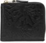 Comme Des Garçons Wallet Portemonnee met reliëf patroon Zwart - Thumbnail 1