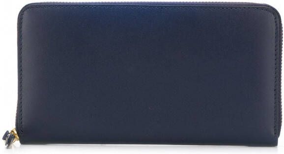 Comme Des Garçons Wallet Portemonnee met rits Blauw