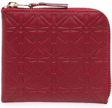 Comme Des Garçons Wallet Portemonnee met rits Rood
