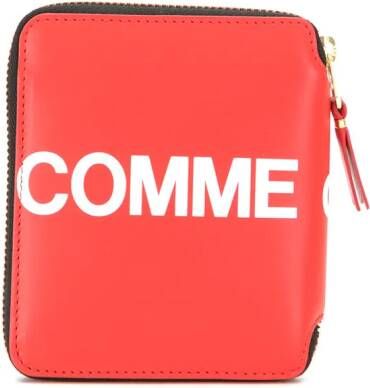 Comme Des Garçons Wallet Portemonnee met rits Rood
