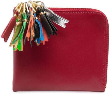 Comme Des Garçons Wallet Portemonnee met ritsdetail Rood