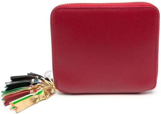 Comme Des Garçons Wallet Portemonnee met ritsdetail Rood