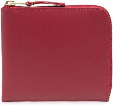 Comme Des Garçons Wallet Leren portemonnee Rood