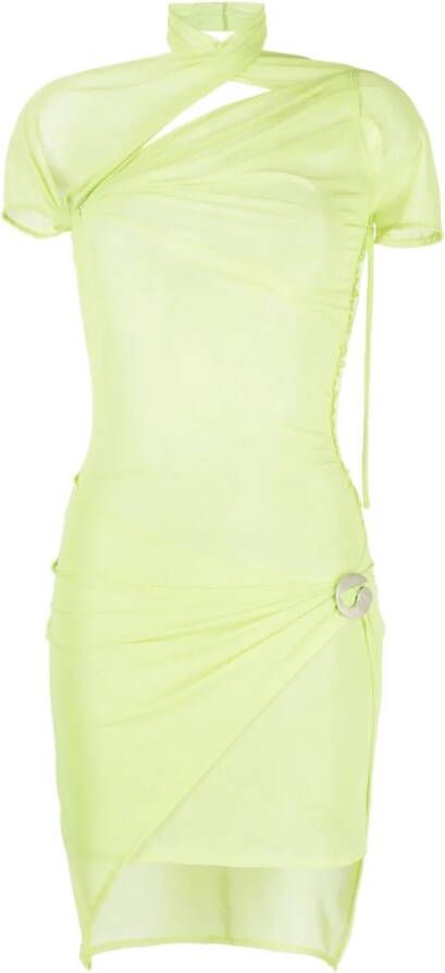 Coperni Asymmetrische jurk Groen