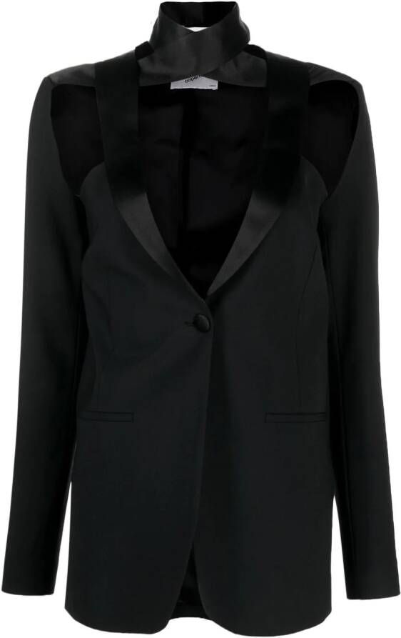 Coperni Blazer met enkele rij knopen Zwart