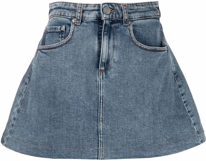 Coperni Flared mini-rok Blauw