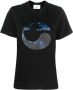Coperni T-shirt met bloemenprint Zwart - Thumbnail 1