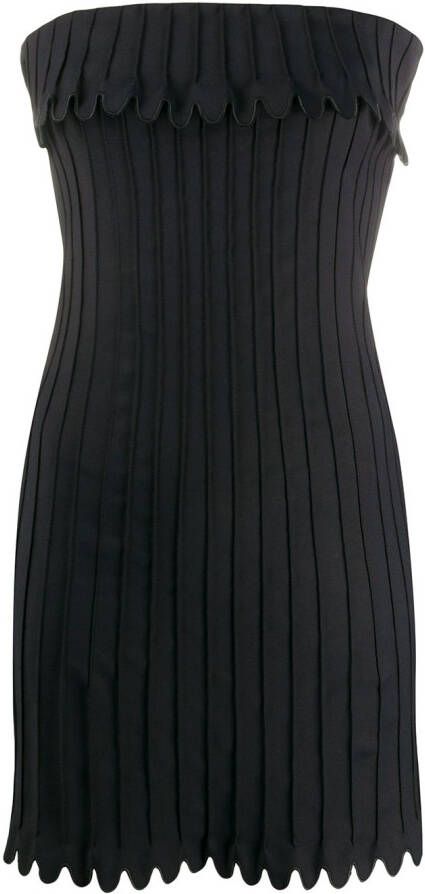 Coperni Geribbelde mini-jurk Zwart