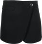 Coperni High waist midi-wikkelrok Zwart - Thumbnail 1