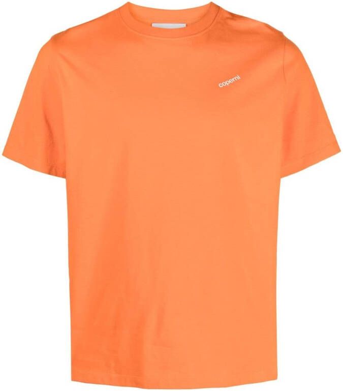 Coperni T-shirt met logoprint Oranje