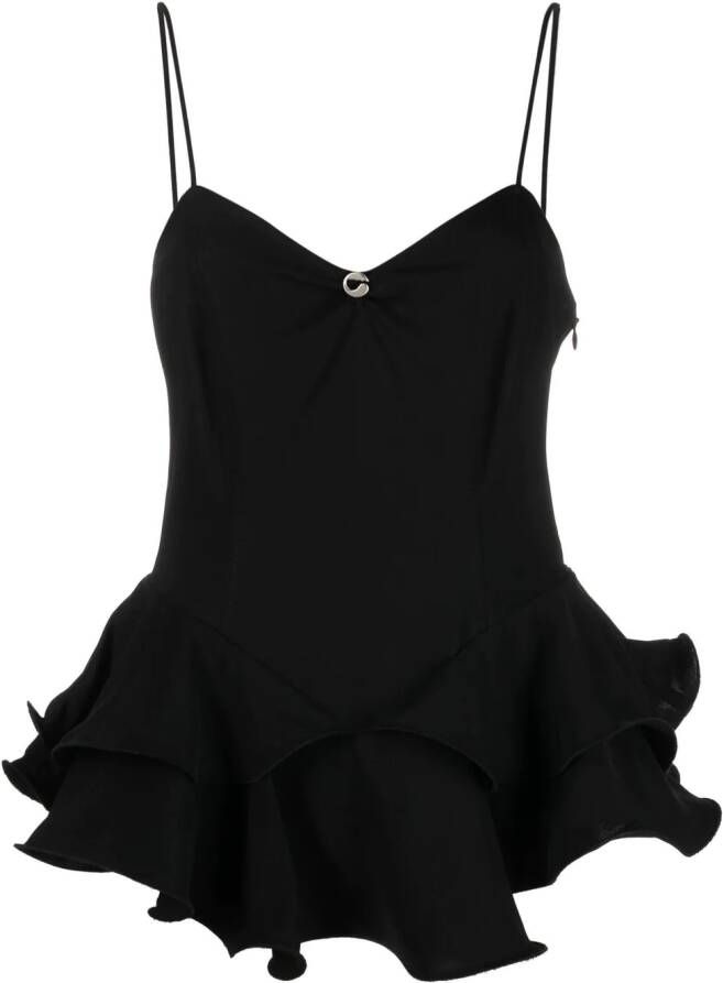 Coperni Mouwloze top Zwart