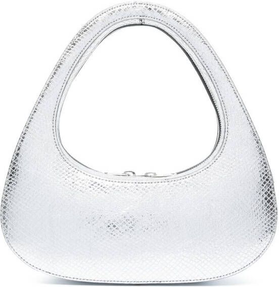 Coperni Swipe leren shopper Zilver