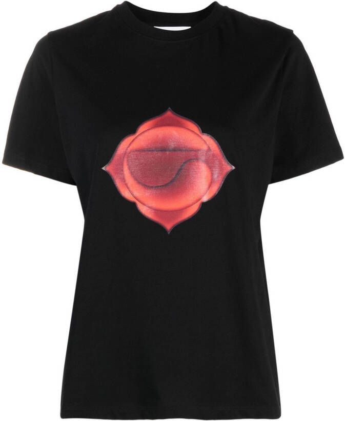 Coperni T-shirt met chakra print Zwart