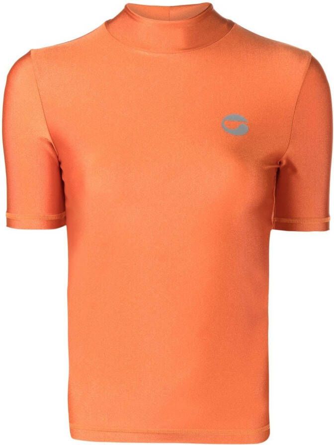 Coperni T-shirt met col Oranje