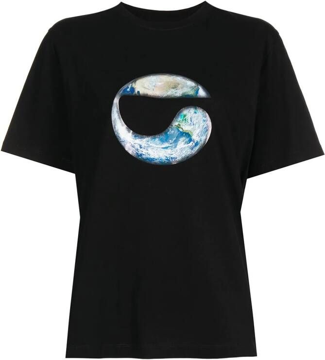 Coperni T-shirt met print Zwart
