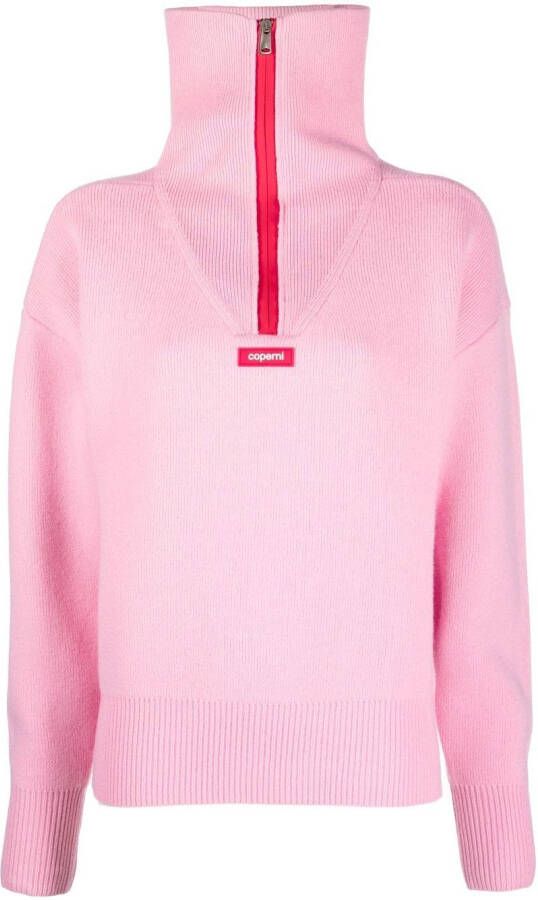 Coperni Trui met logopatch Roze