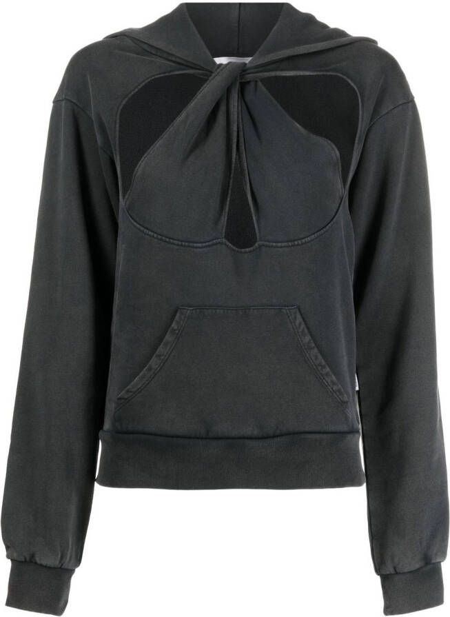 Coperni Uitgesneden hoodie Zwart